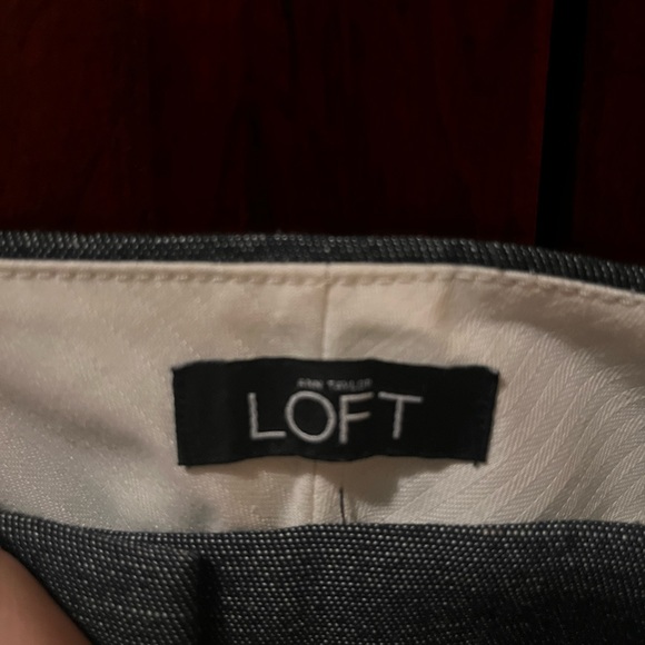 LOFT, trousers with print resembling denim. Ankle length. - Picture 3 of 7